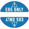 Fuel Stickers E85 Sticker, Flex Fuel Label for Fuel Cap: Fleet Vehicles, Trucks, Vans, Hvy-Dty 1 Pair Z-GCE85 - alternate 1